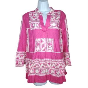 Msk Linen Blend Top